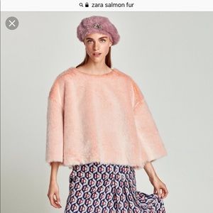 Zara faux fur oversize sweater